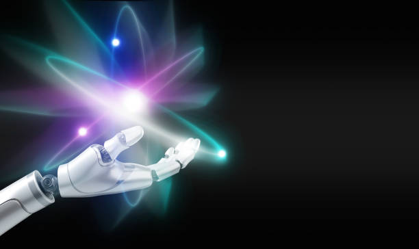 istock AI generates nuclear or atomic energy. The uses of Artificial Intelligence in the fields of nuclear sciences, applications, power, weapons, and safety. 1475251193