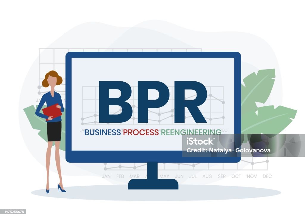 Bpr Vector Bpr Business Process Reengineering Acronym Stock Illustration ...