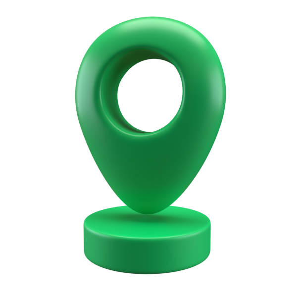 istock 3D Realistic icon Style green glossy Location map pin gps pointer markers illustration for destination. Geo tag isolated on white background with clipping path 1475257274