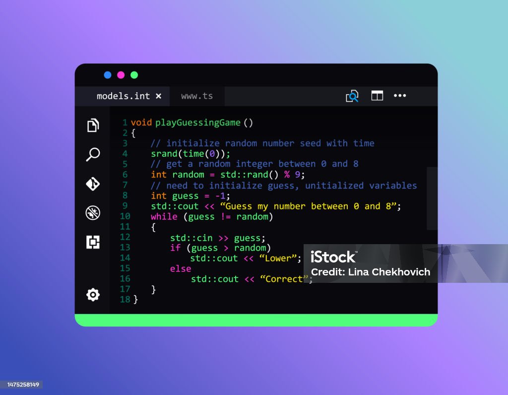 Window For Developing Computer Programs Programming And Coding Concept ...