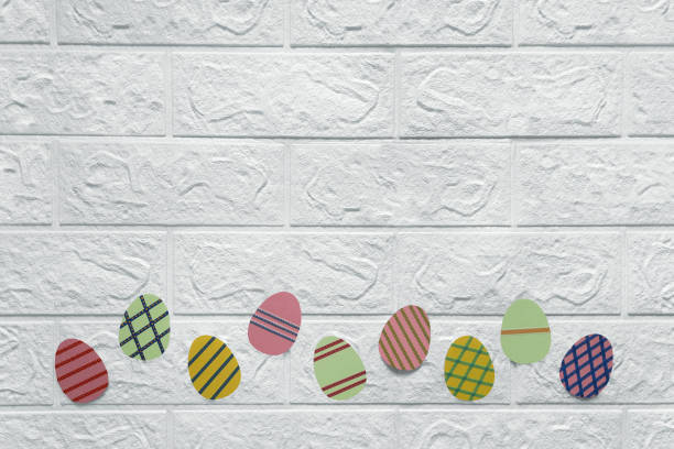 istock Happy Easter concept. Festive Easter decor for home, nursery, classroom. Copy space. 1475259762