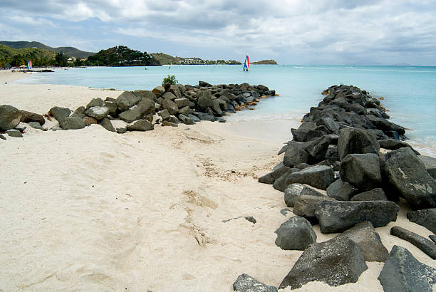 Caribbean beach stock photo