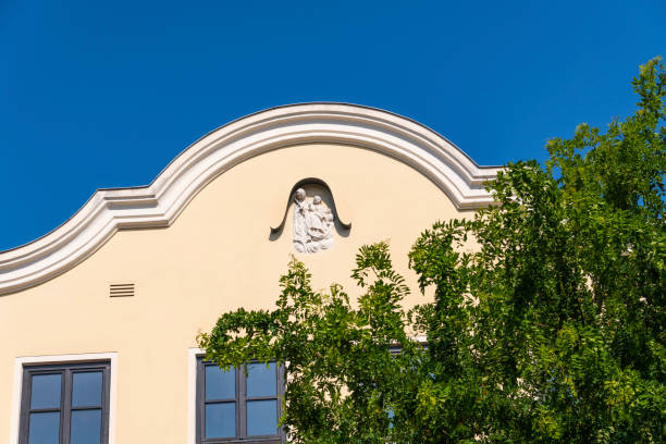Chinese Huizhou building roof, horse head wall