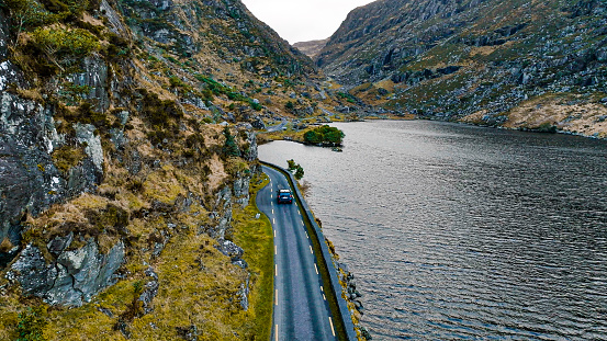 The Gap of Dunloe (from Irish: Dún Lóich, meaning 'Lóich's stronghold'), also recorded as Bearna an Choimín (meaning 