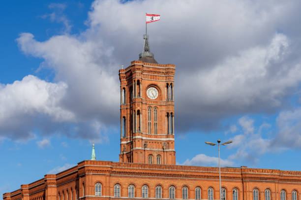 istock Low Angle View Of Rotes Rathaus Berlin Against Sky 1475268214