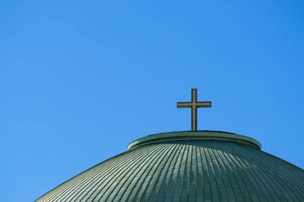 istock Low Angle View Of Church Against Clear Blue Sky 1475268529
