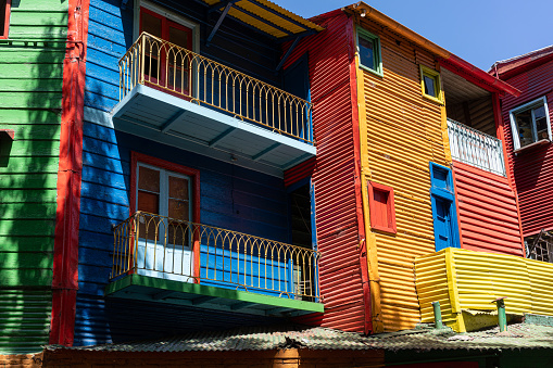 Colorful neighborhood of La Boca in Buenos Aires