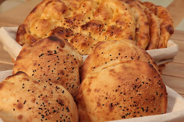 istock Pita  bread in basket 147527442