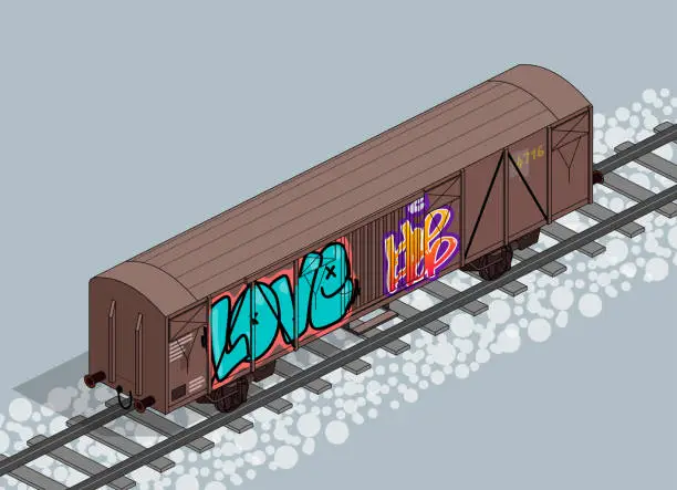 Vector illustration of graffiti