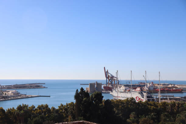 TransMediterranea Ferry is Ferry Company that can bring you to a lot of places such as from Malaga, Spain to Tangier, Morocco. Seen here is one of the TransMediterranea Ferry docked in Malaga Harbour while waiting for the passengers