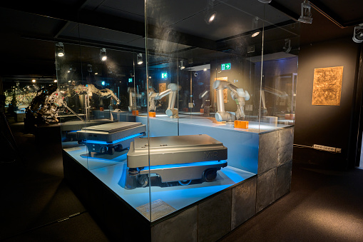 Ankara, Turkey - December 6, 2021: Museum of Anatolian Civilizations was opened in 1921. A view from the entrance of the museum.