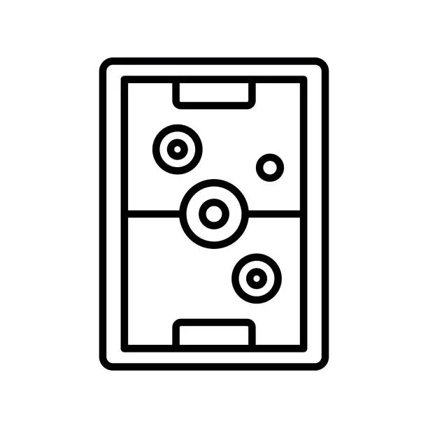 Vector illustration of Air Hockey Icon