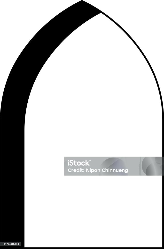 Minimalistic Linear Arches Frame Elements And Illustrations In Simple ...