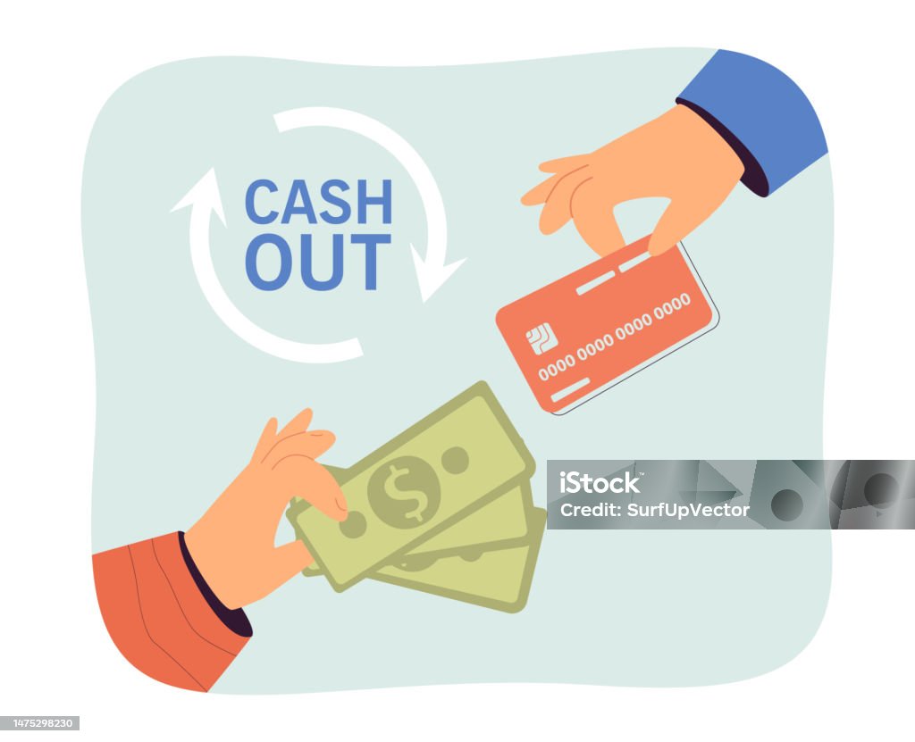 Exchanging Card Icon Hands Exchanging Credit Card For Cash Vector Illustration Stock ...