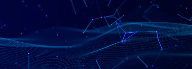 istock Digital technology background. Network connection dots and lines. Futuristic background for presentation design. 3d 1475306330