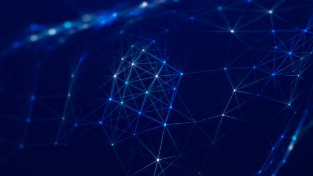 istock Digital technology background. Network connection dots and lines. Futuristic background for presentation design. 3d 1475306994