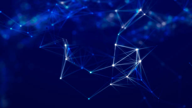 istock Digital technology background. Network connection dots and lines. Futuristic background for presentation design. 3d 1475307069