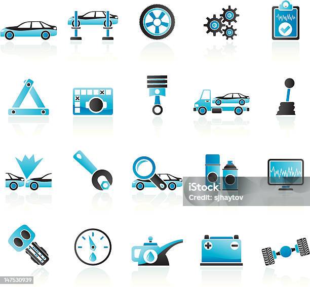 Samochodów I Transportu Ikony - Stockowe grafiki wektorowe i więcej obrazów Bateria - Zasilanie elektryczne - Bateria - Zasilanie elektryczne, Biznes, Ciężarówka