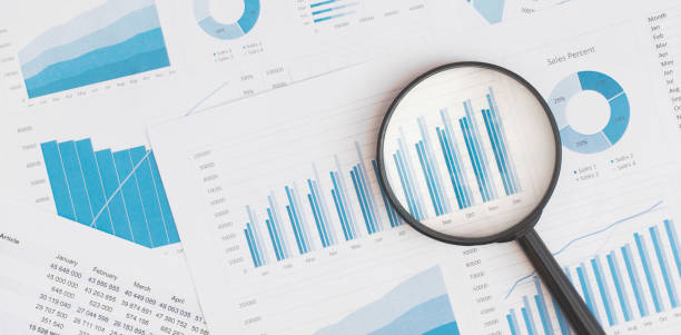 istock Business graphs, charts on table. Financial development, Banking Account, Statistics 1475311118