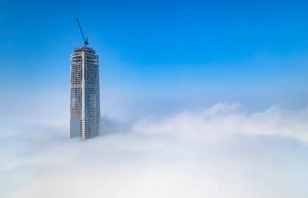 istock Tall buildings in the clouds 1475319673