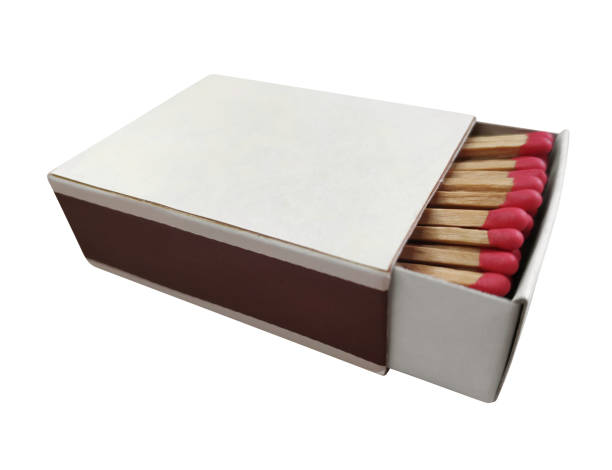 istock Wooden matches inside the box 1475320386