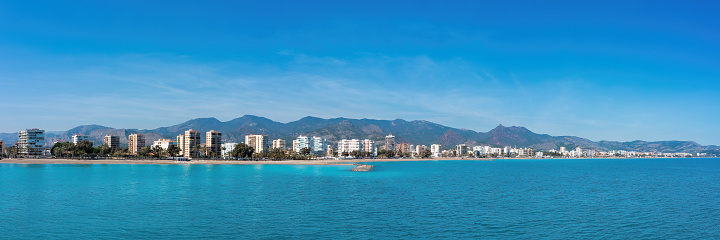 Stunning Panoramic View of Benicàssim Beach and Mediterranean Sea