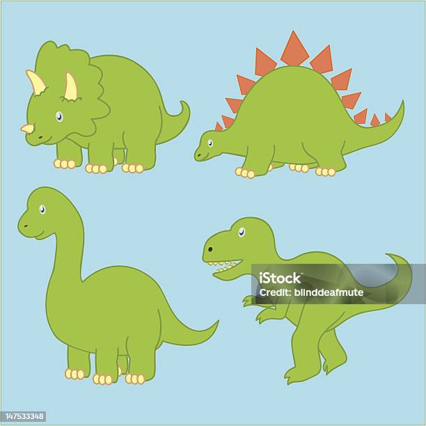 4 Dinosaurs 0명에 대한 스톡 벡터 아트 및 기타 이미지 - 0명, 공룡, 귀여운