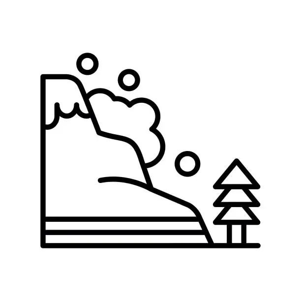 Vector illustration of Avalanche Icon