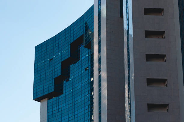 istock Modern buildings in city center. High tech architecture 1475352441