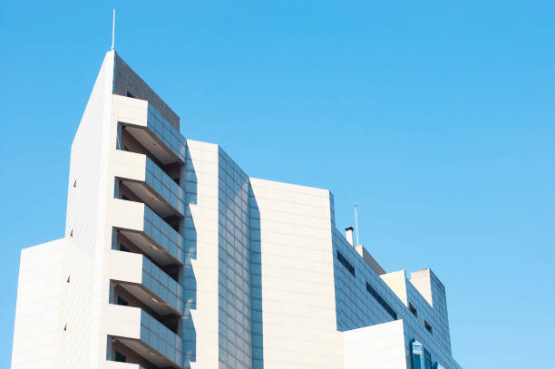 istock Modern buildings in city center. High tech architecture 1475353958