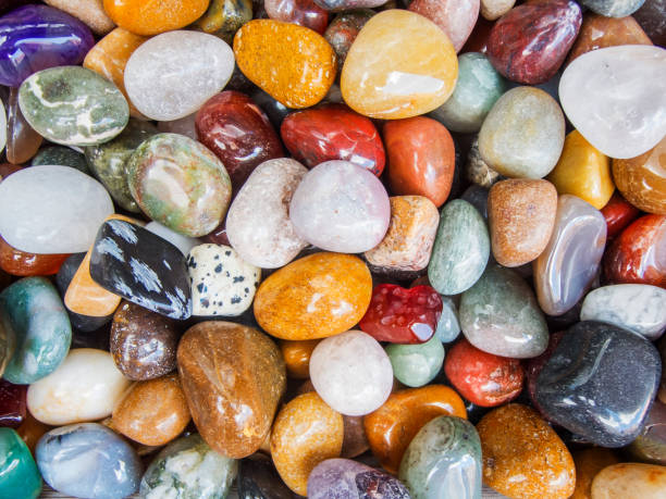 istock Colorful round cut stones 1475355703