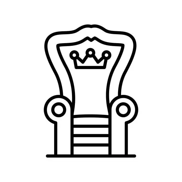 Vector illustration of Throne Icon