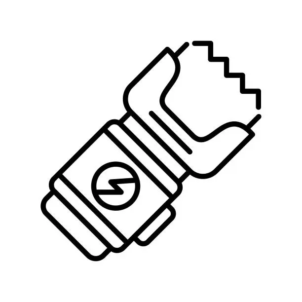 Vector illustration of Electroshock Icon