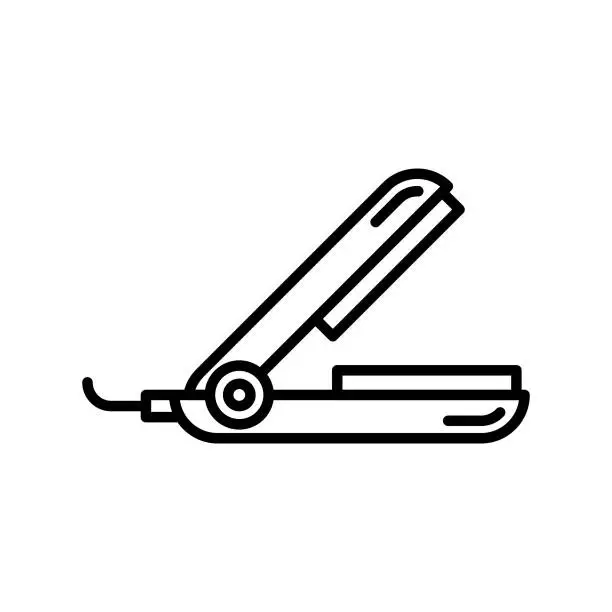 Vector illustration of Hair Straightener Icon