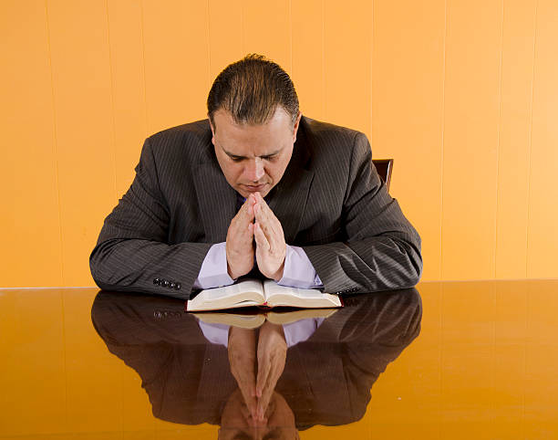 istock Protestant Business Man Praying 147536763