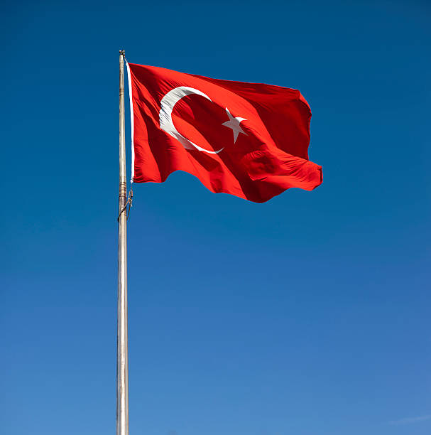 Turkish Flag stock photo