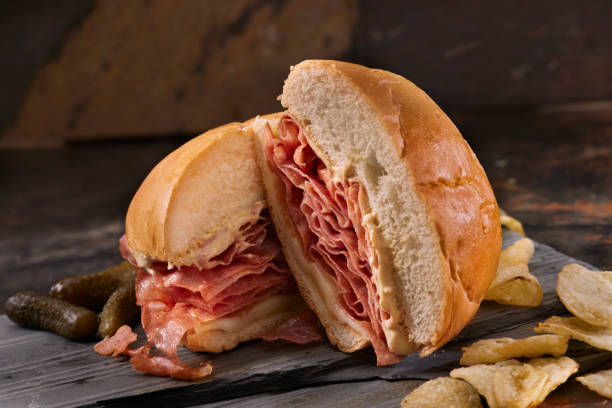 istock Fried Mortadella Sandwich with Provolone Cheese 1475380334