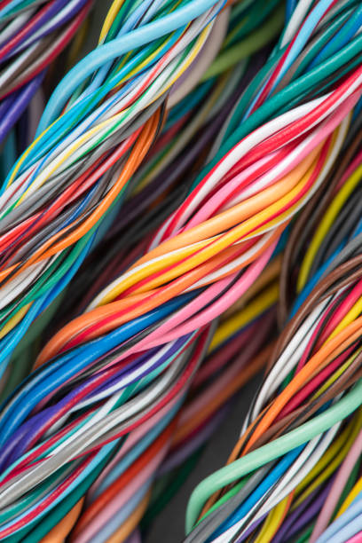 istock Colored electric cables and wires 1475382702