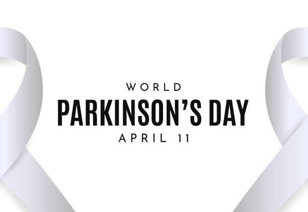 stockillustraties, clipart, cartoons en iconen met world parkinson's day,  april 11. vector - parkinson