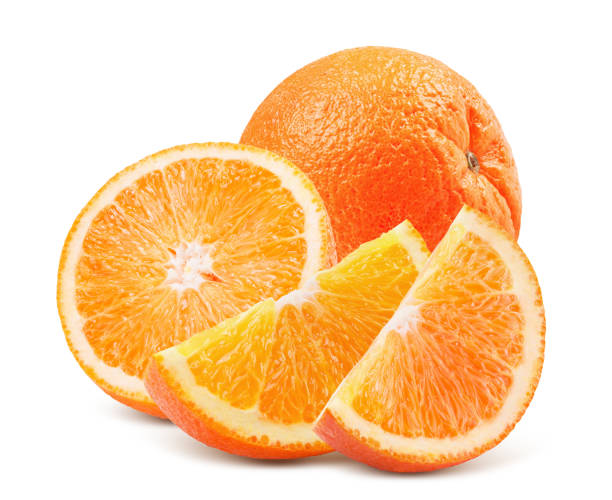 istock orange with slices isolated on a white background 1475384614