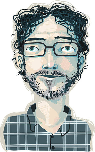 tylko facet - caricature stock illustrations