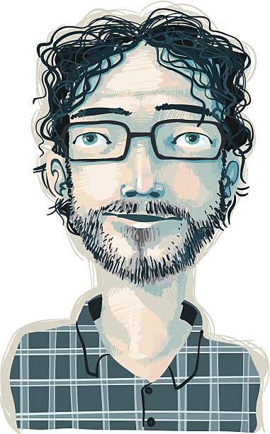 Just a guy Just a guy, being a guy. caricature stock illustrations