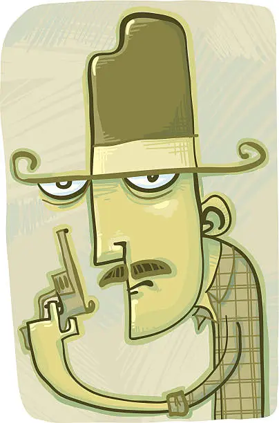 Vector illustration of Billy the Bandit