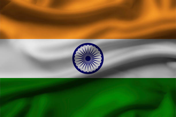 istock Waving of Fabric India flag. 1475395109
