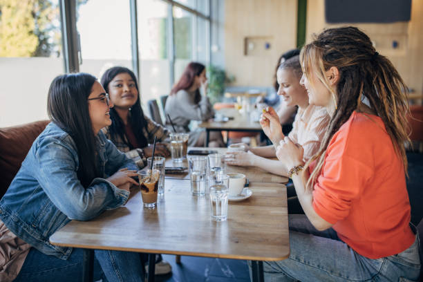 istock Women sitting in cafe 1475405575