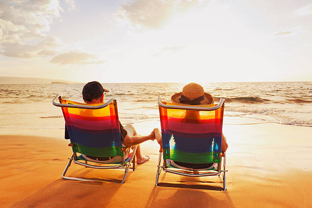 istock Happy Romantic Couple at the Beach 147541402