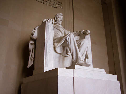 On May 15 1989 this is the Abraham Lincoln statue in Washington DC this is a view from the side