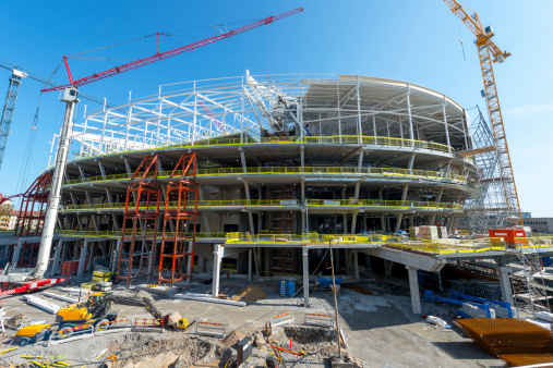 Big Construction of a arena,