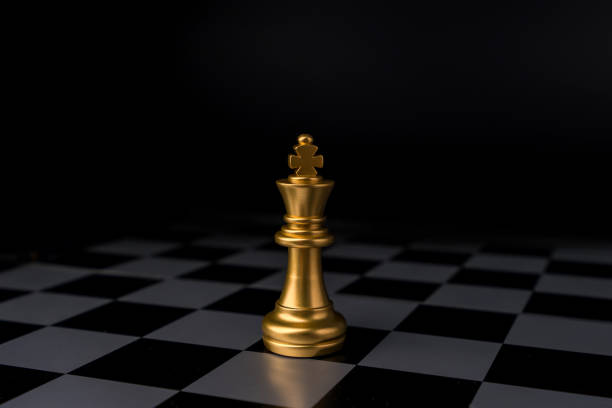 istock chess board game in competition play, Ideas business success concept 1475421169