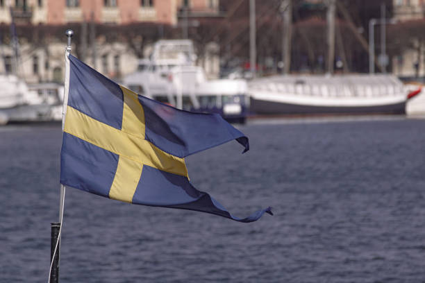 istock Close-up of flag against water during day 1475423868